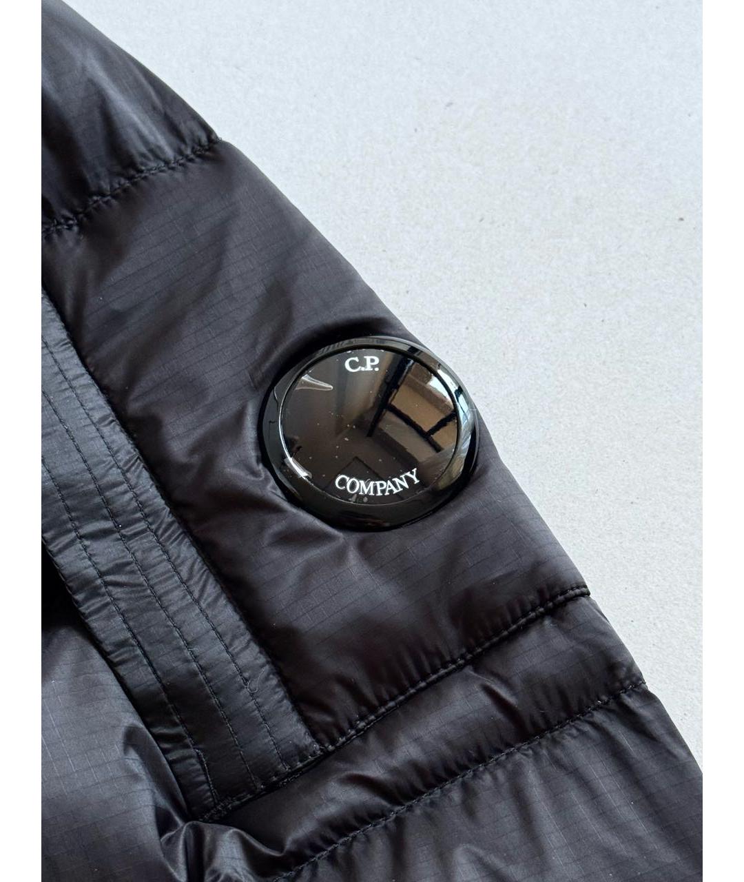 CP COMPANY Черный нейлоновый пуховик, фото 3