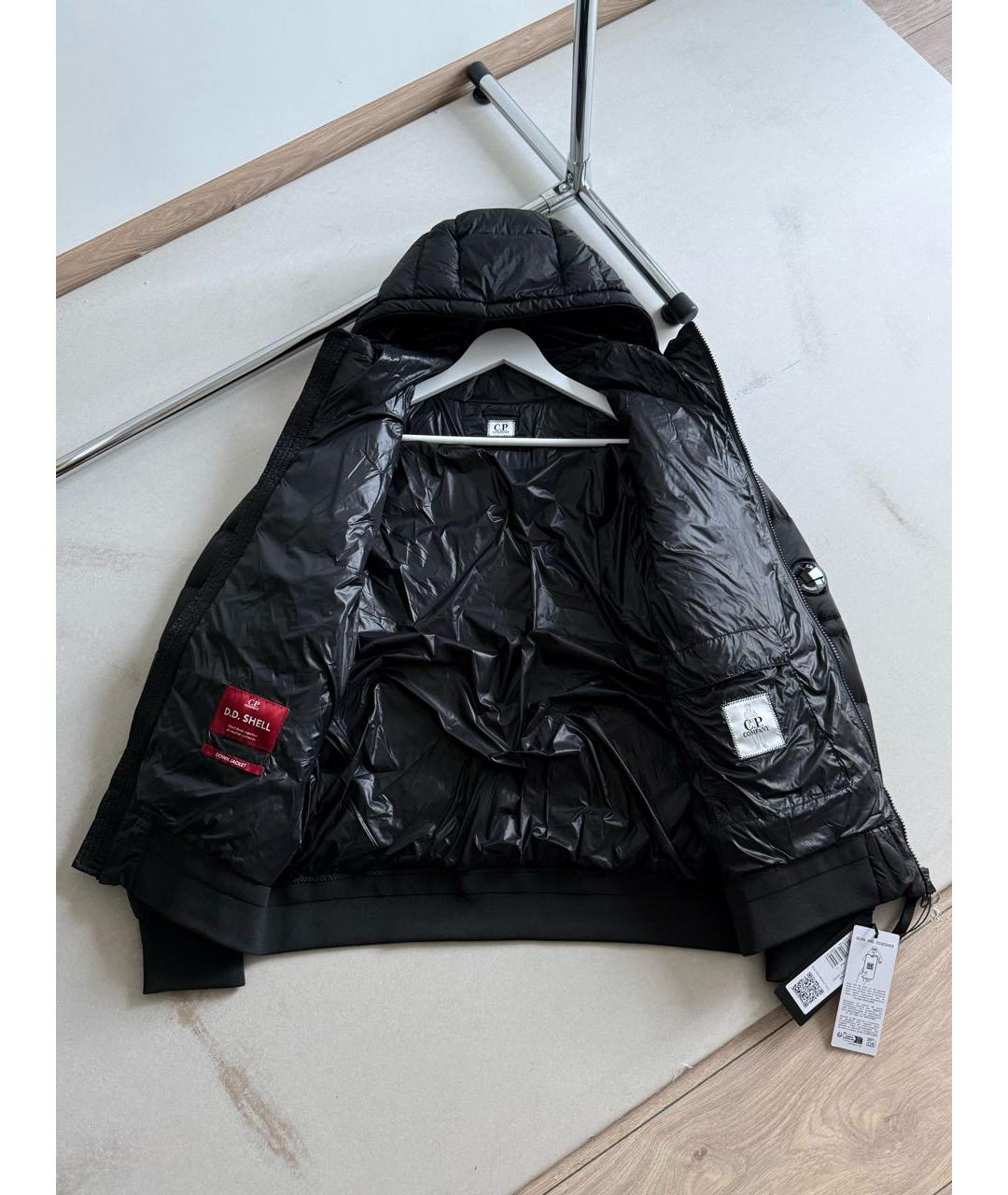 CP COMPANY Черный нейлоновый пуховик, фото 4