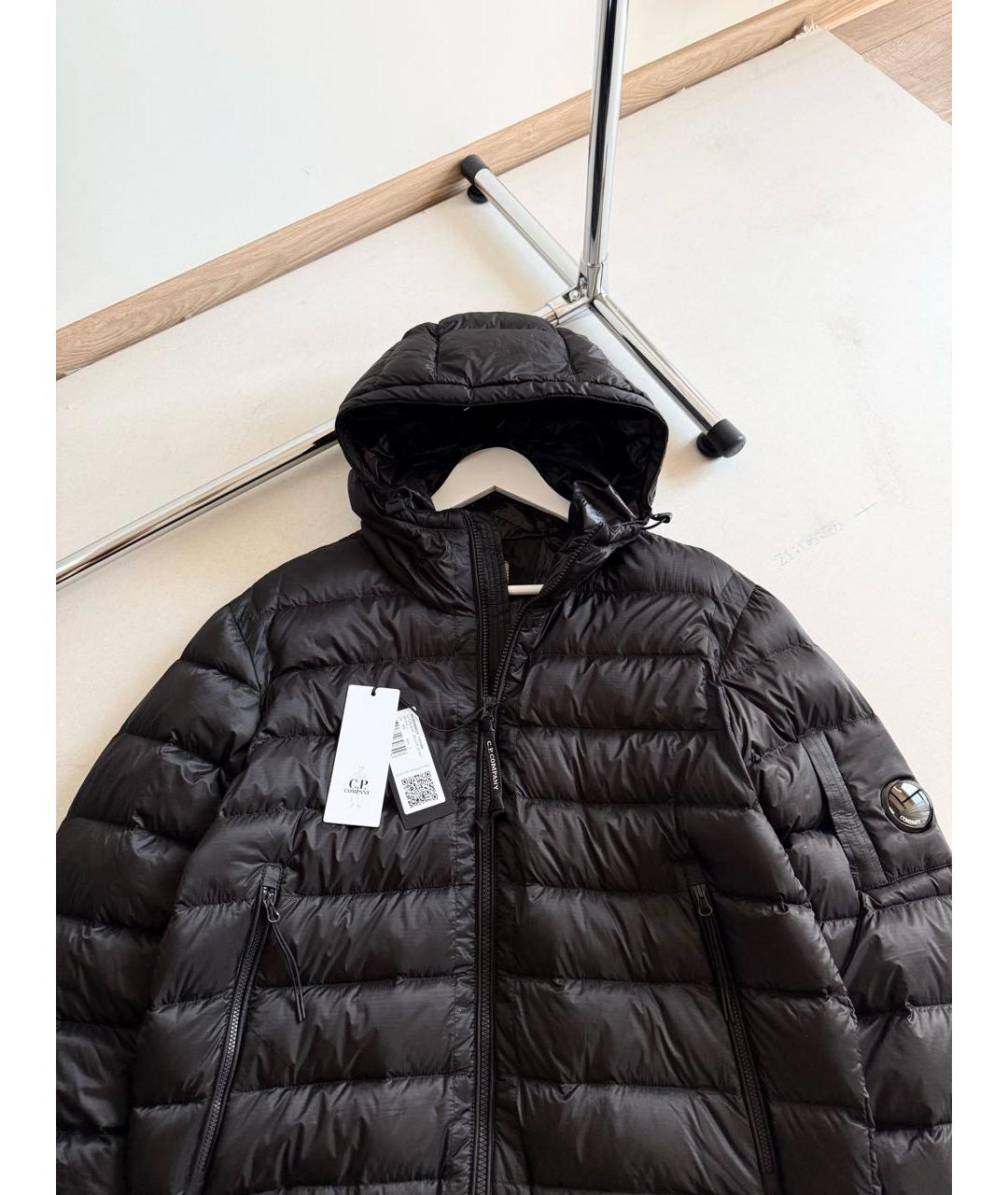CP COMPANY Черный нейлоновый пуховик, фото 2