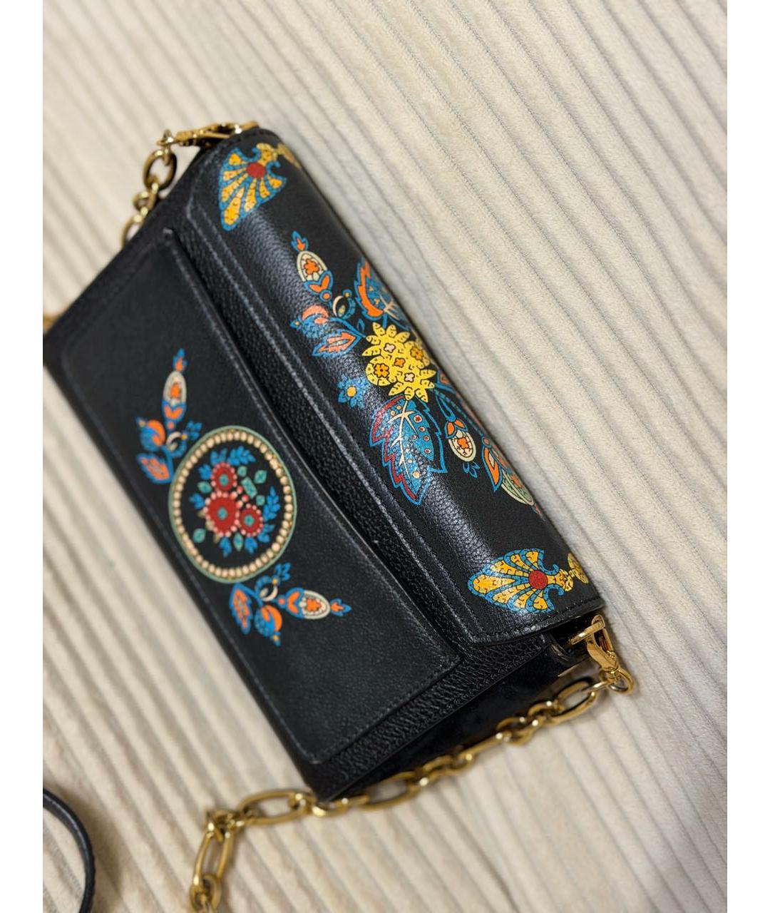 ETRO Черная кожаная сумка тоут, фото 5