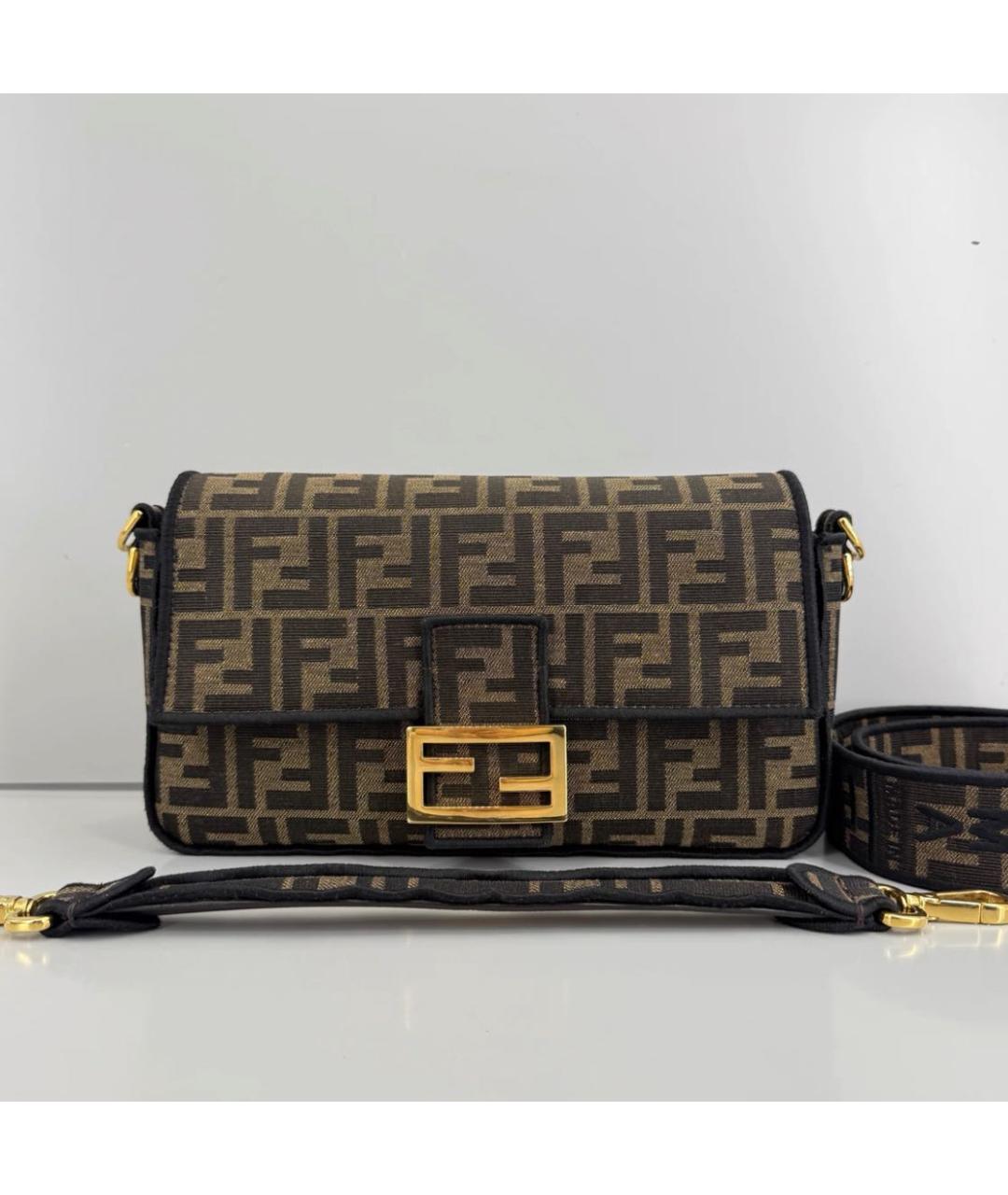 FENDI Коричневая сумка через плечо, фото 2