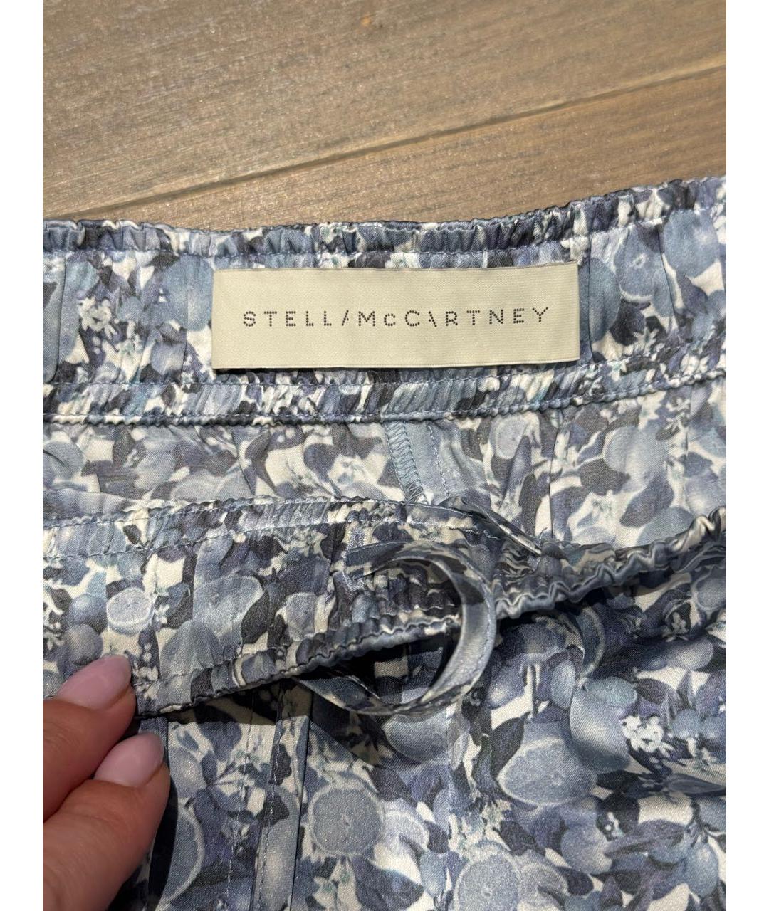 STELLA MCCARTNEY Серые шелковые шорты, фото 2