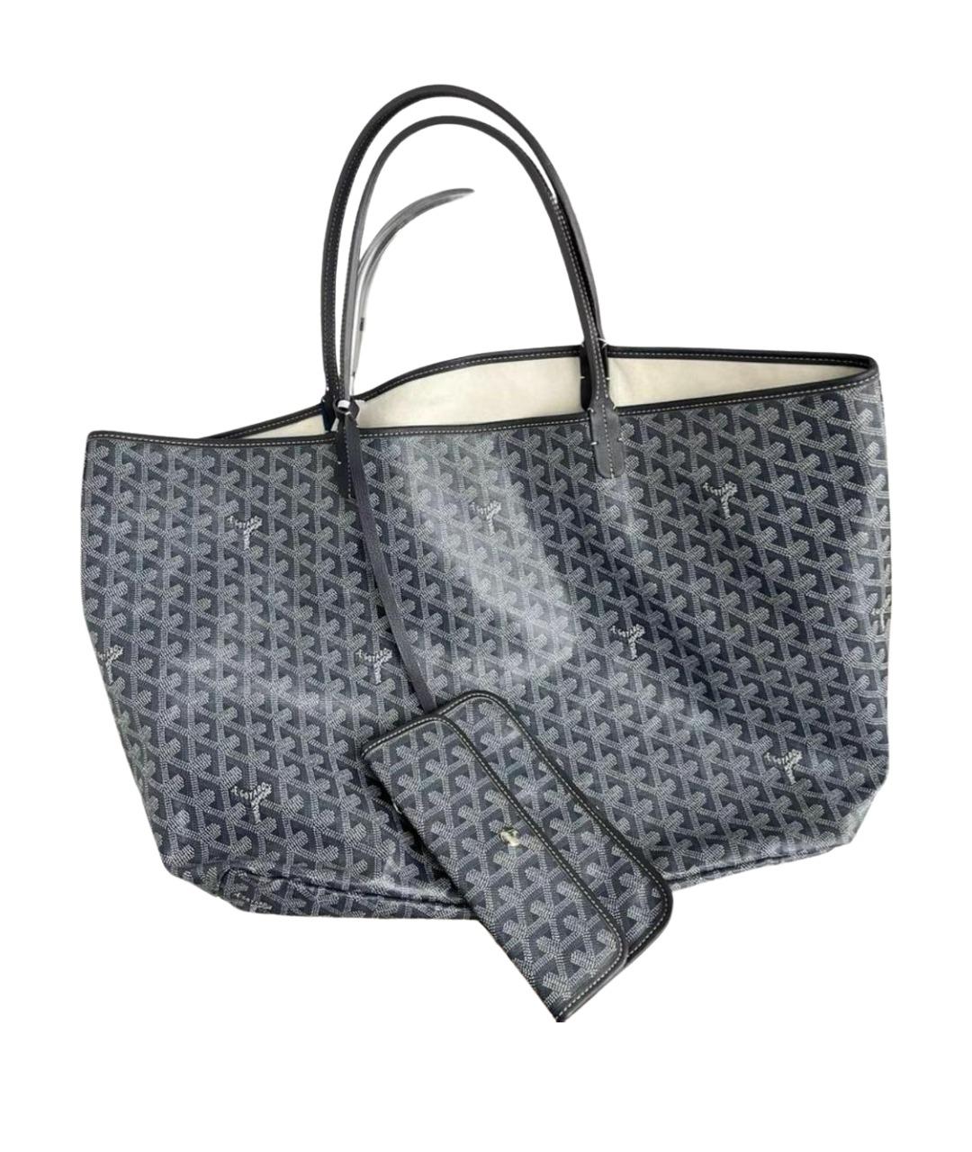GOYARD Серая сумка тоут из канвы, фото 1