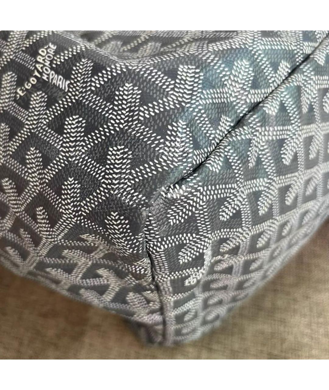 GOYARD Серая сумка тоут из канвы, фото 5