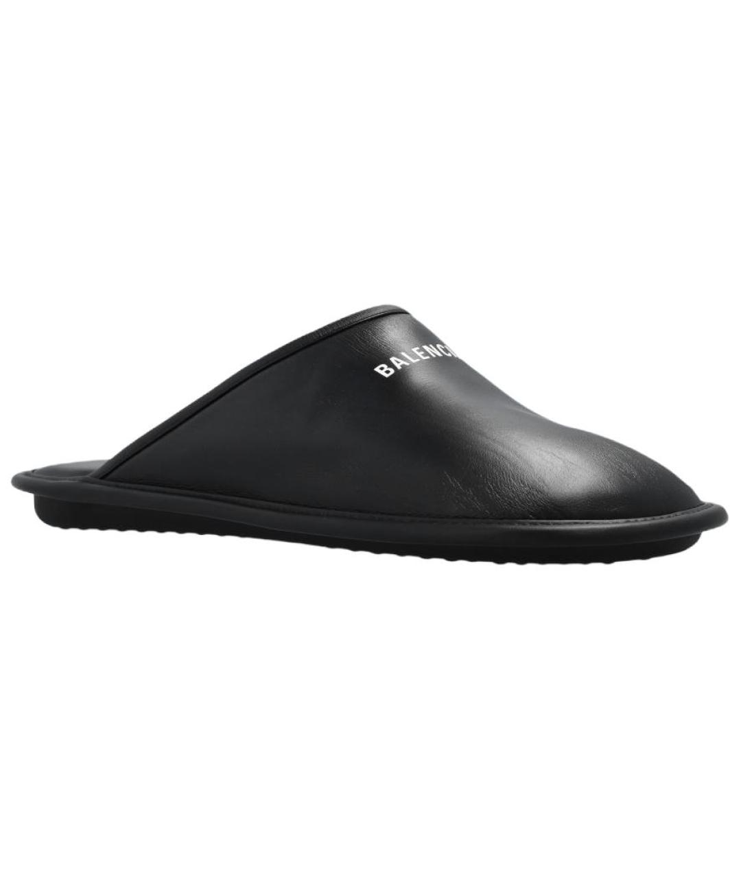BALENCIAGA Черные кожаные туфли, фото 3