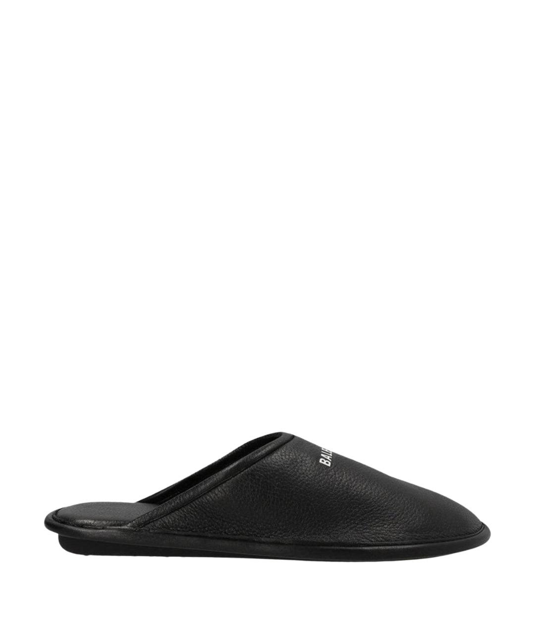 BALENCIAGA Черные кожаные туфли, фото 1