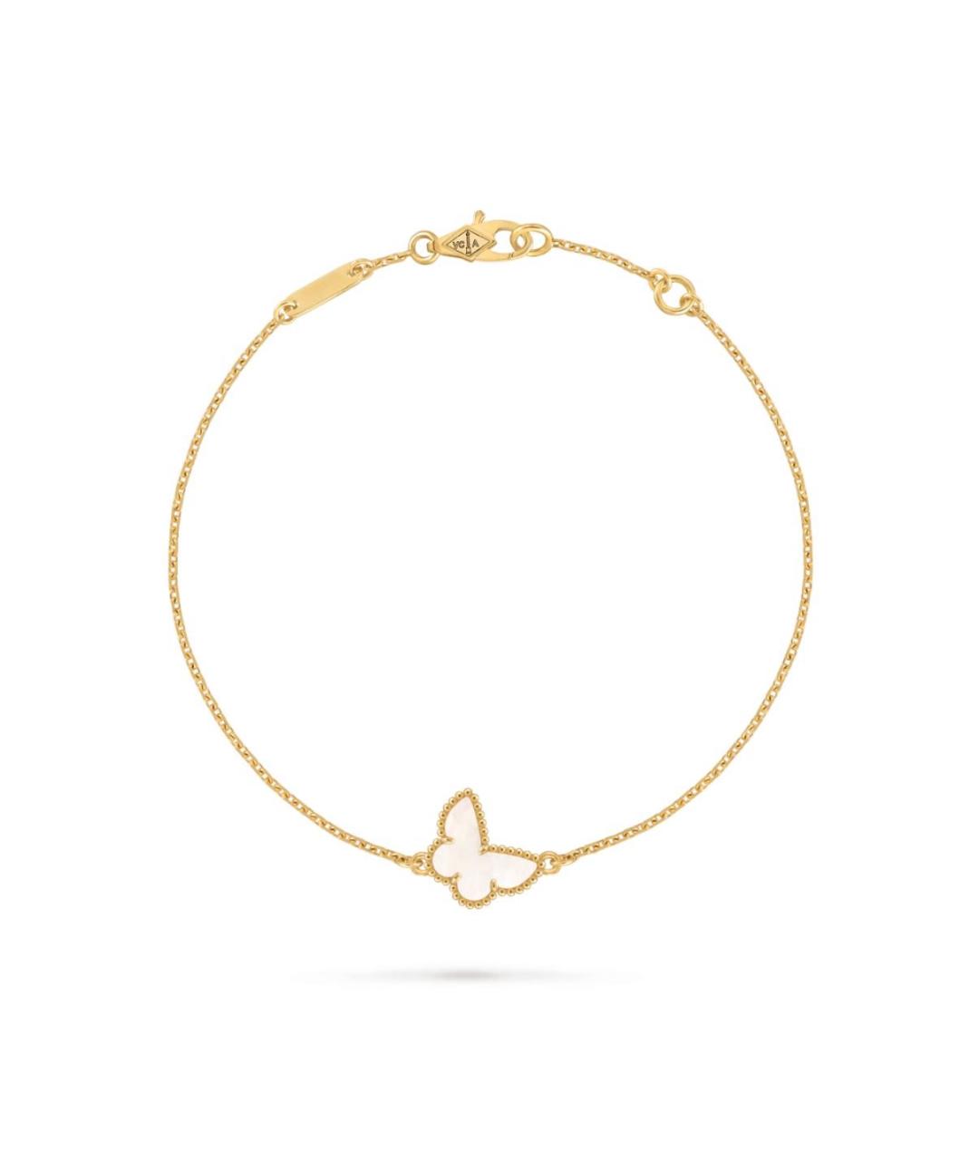 VAN CLEEF & ARPELS Белый браслет из желтого золота, фото 1