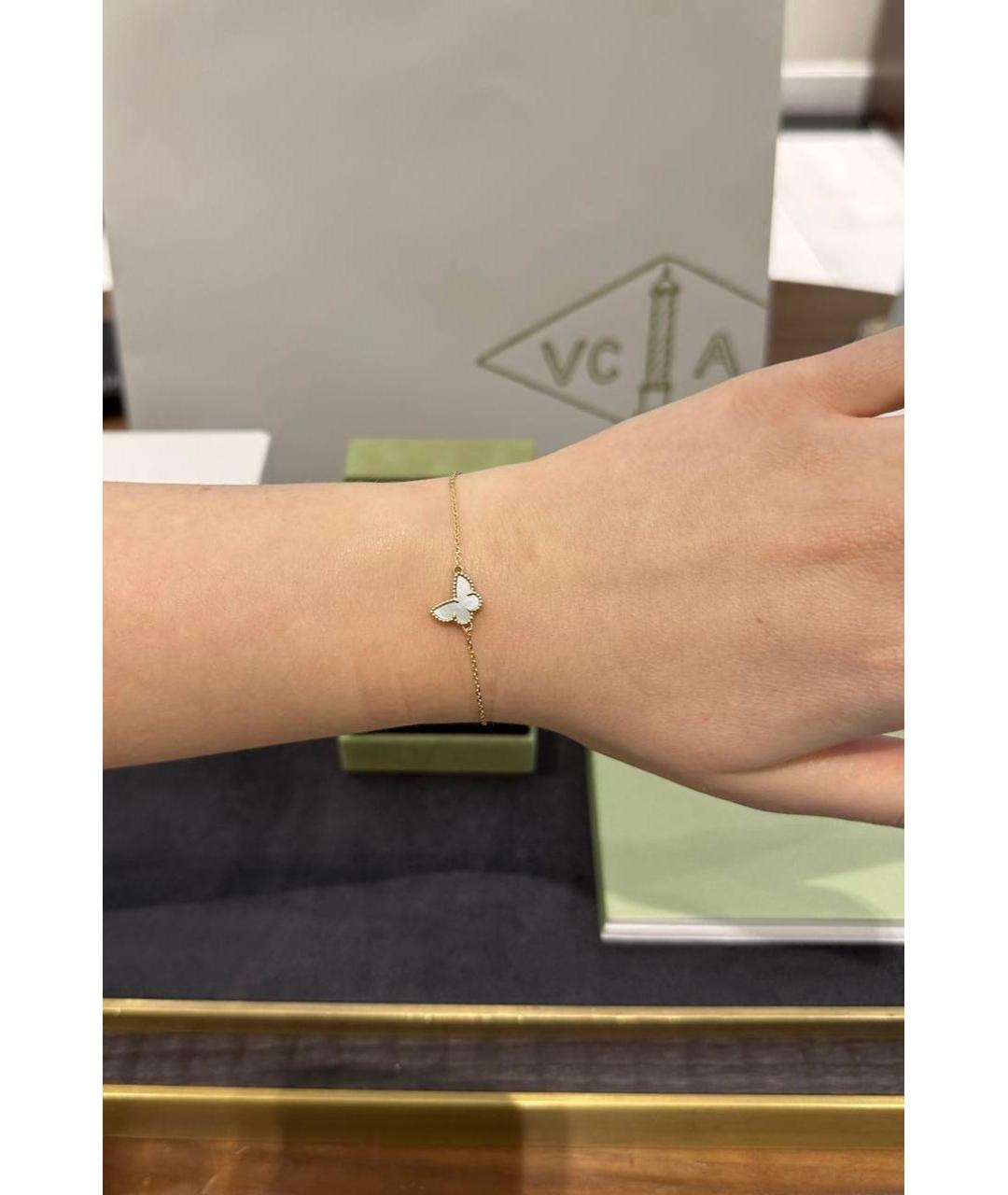 VAN CLEEF & ARPELS Белый браслет из желтого золота, фото 5