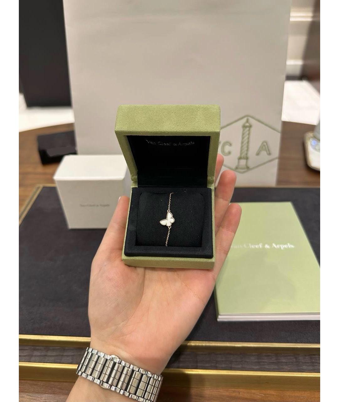 VAN CLEEF & ARPELS Белый браслет из желтого золота, фото 3