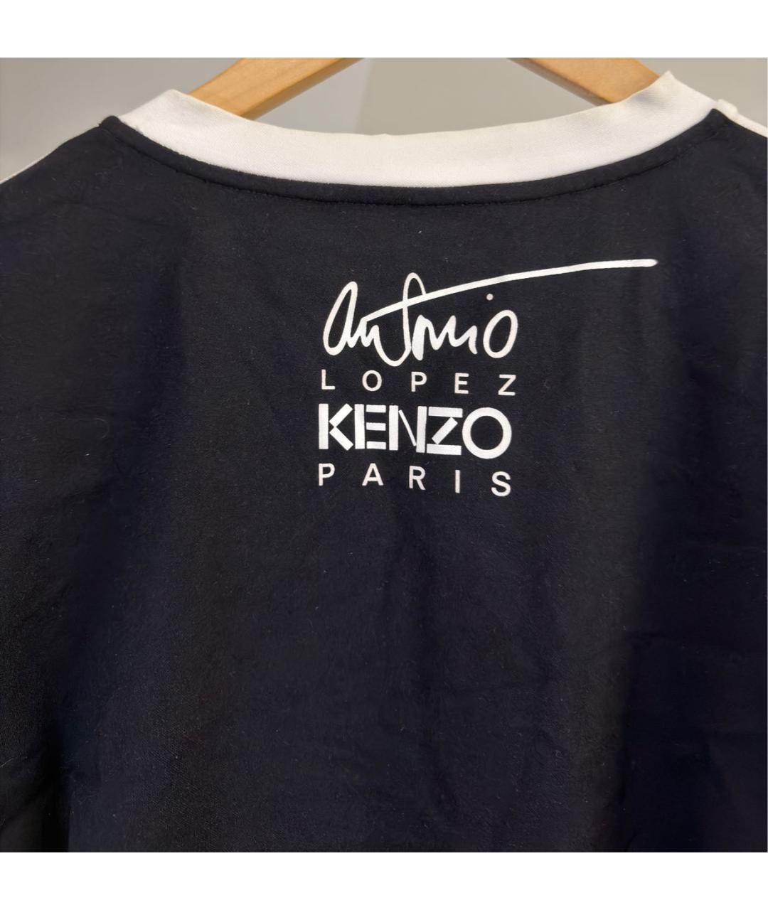 KENZO Черная хлопковая футболка, фото 5