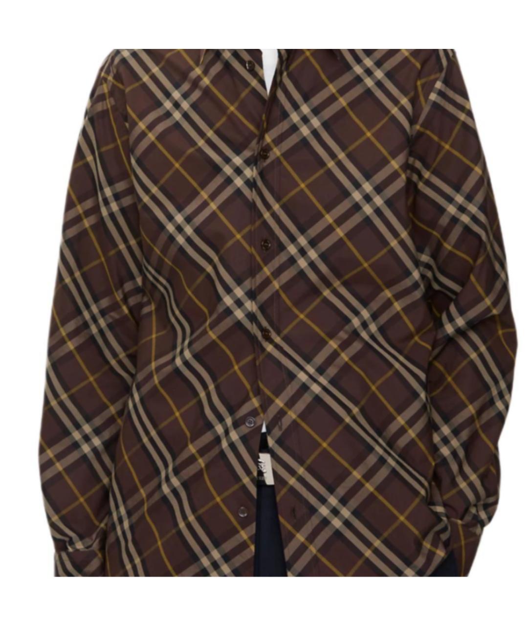 BURBERRY Коричневая классическая рубашка, фото 2