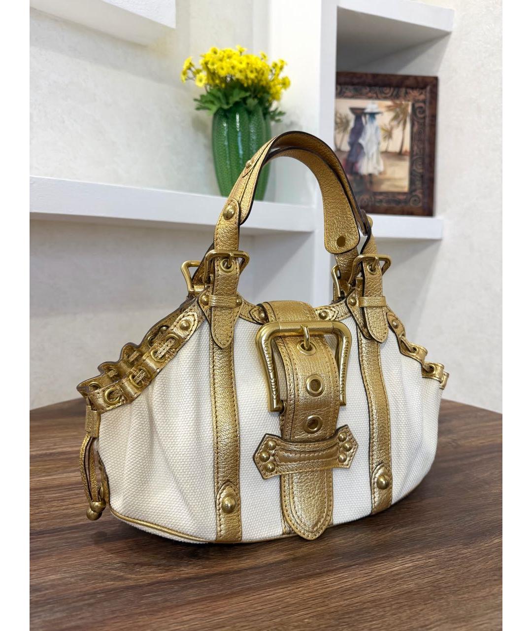 LOUIS VUITTON Золотая сумка тоут, фото 4