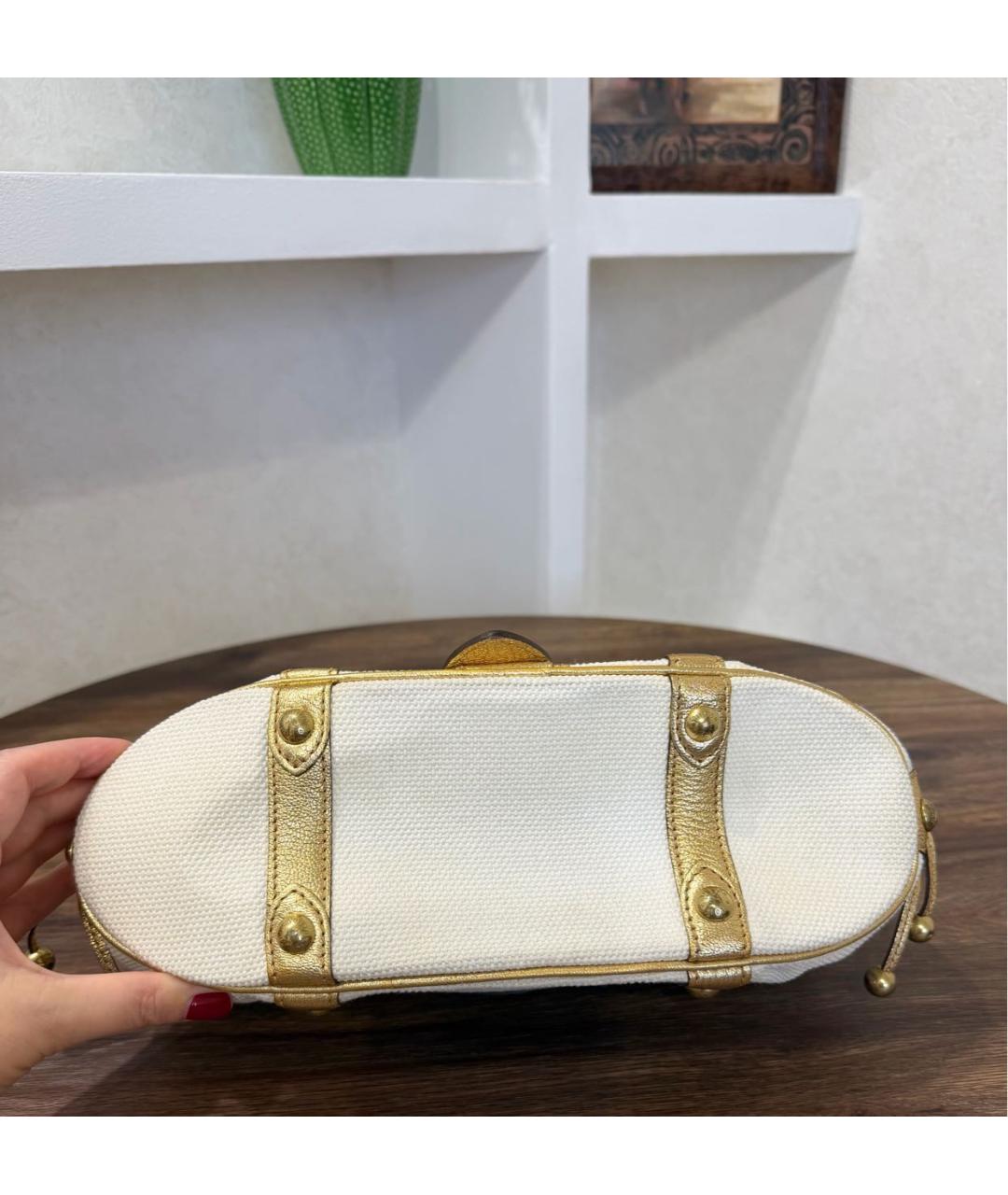 LOUIS VUITTON Золотая сумка тоут, фото 7