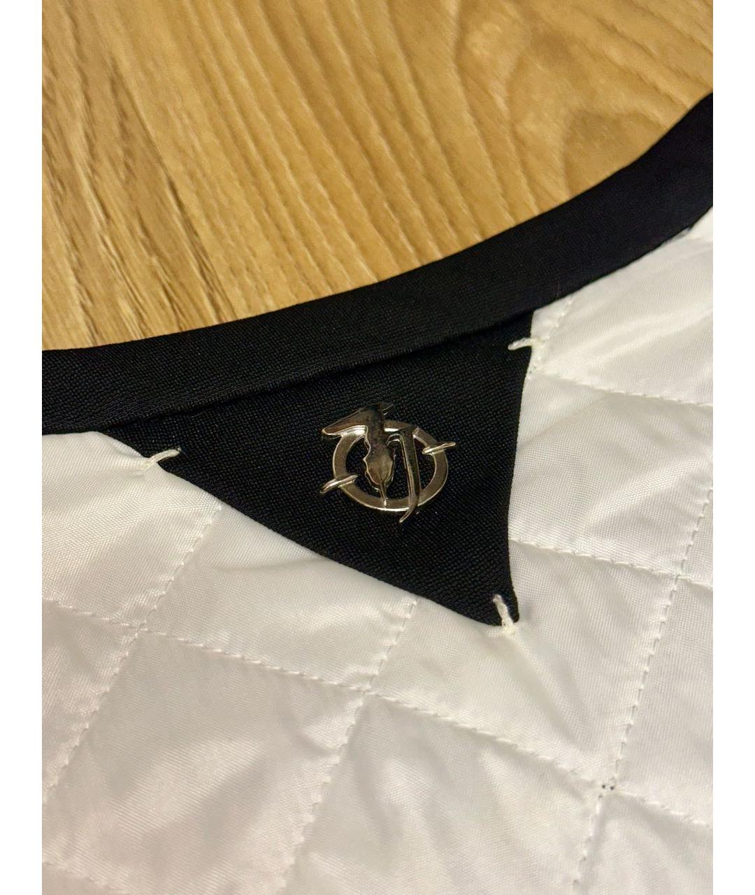 TRUSSARDI JEANS Белая полиамидовая куртка, фото 4