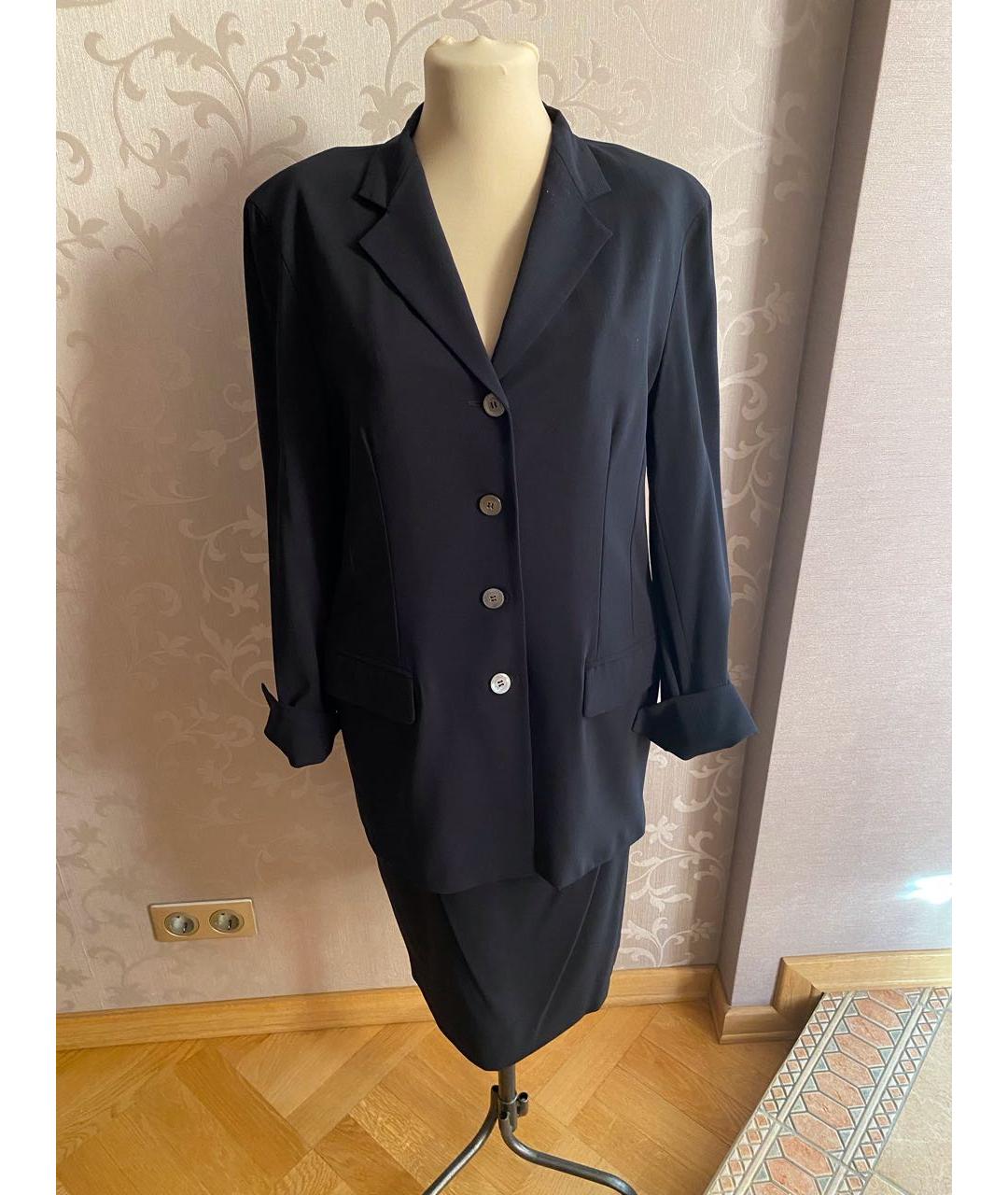 MAX MARA Черный шерстяной костюм с юбками, фото 8