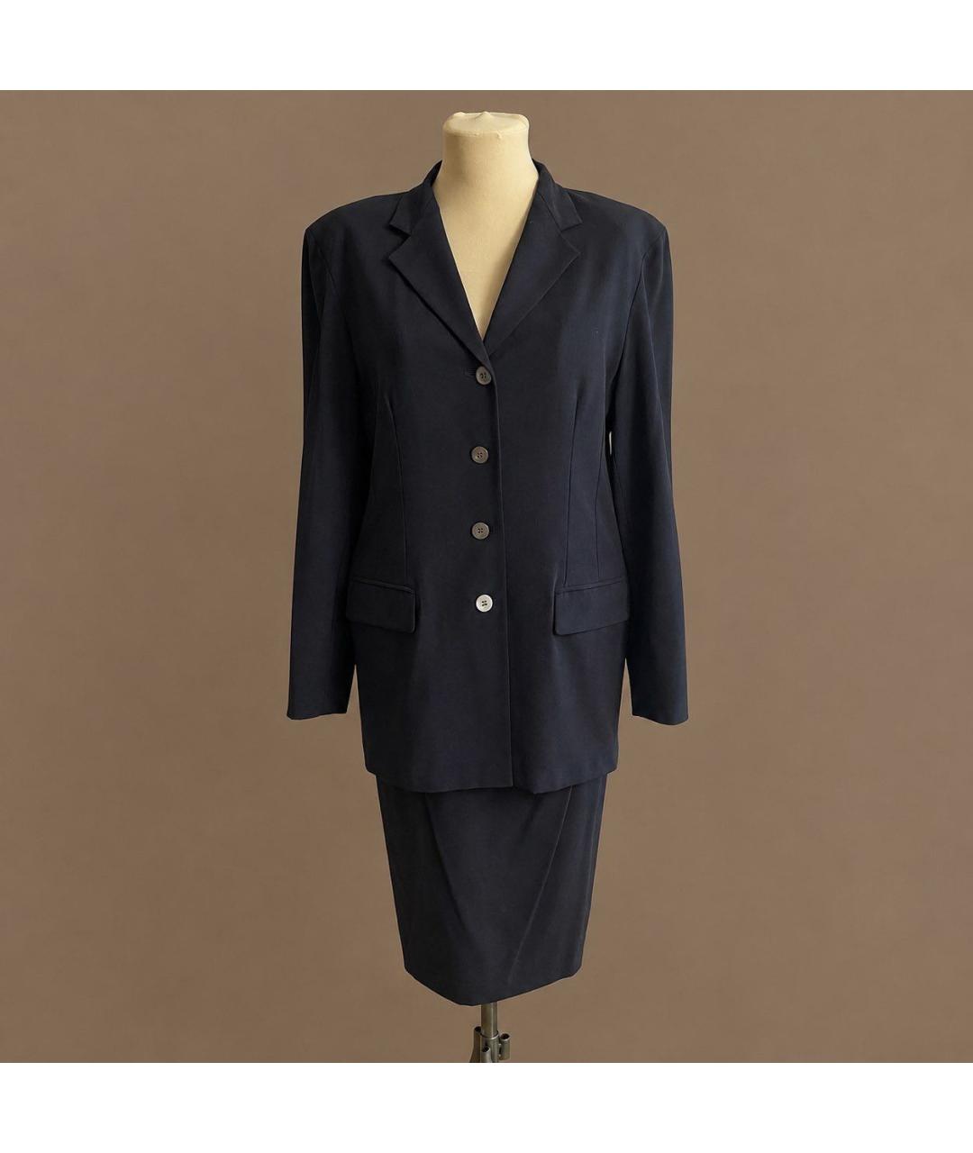 MAX MARA Черный шерстяной костюм с юбками, фото 9