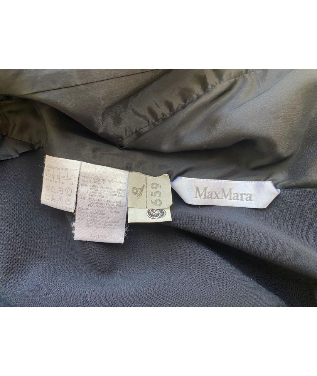 MAX MARA Черный шерстяной костюм с юбками, фото 7