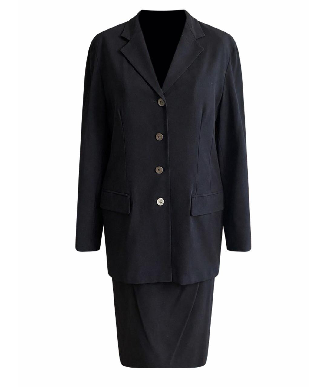 MAX MARA Черный шерстяной костюм с юбками, фото 1