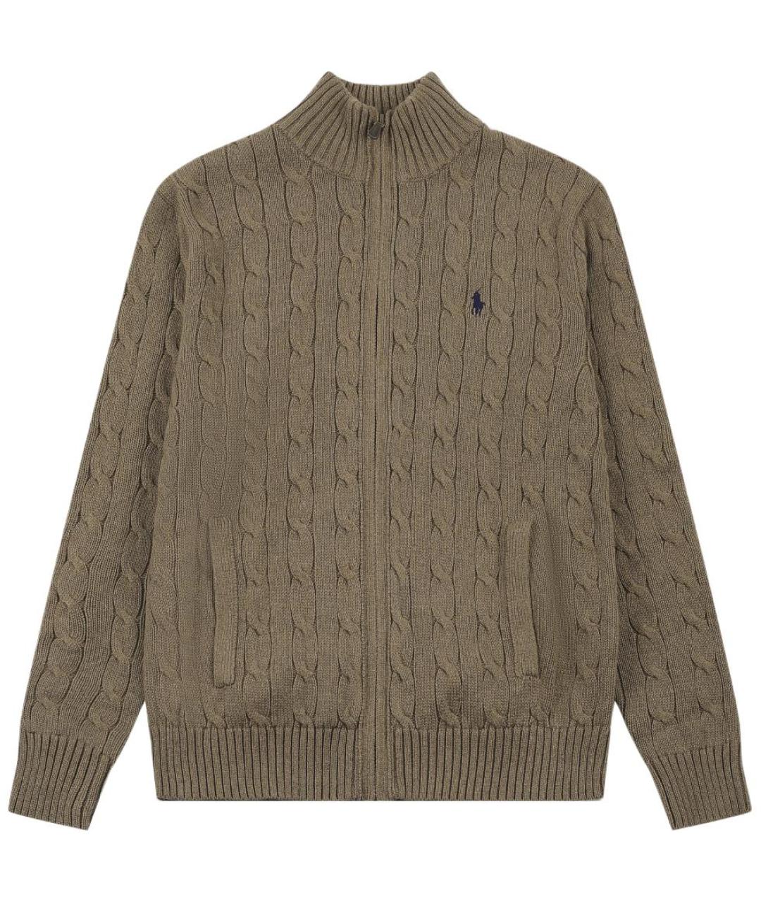 POLO RALPH LAUREN Коричневый джемпер / свитер, фото 1