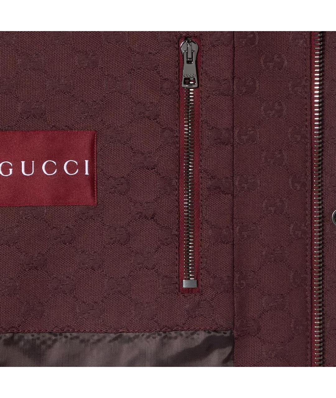 GUCCI Бордовая куртка, фото 3