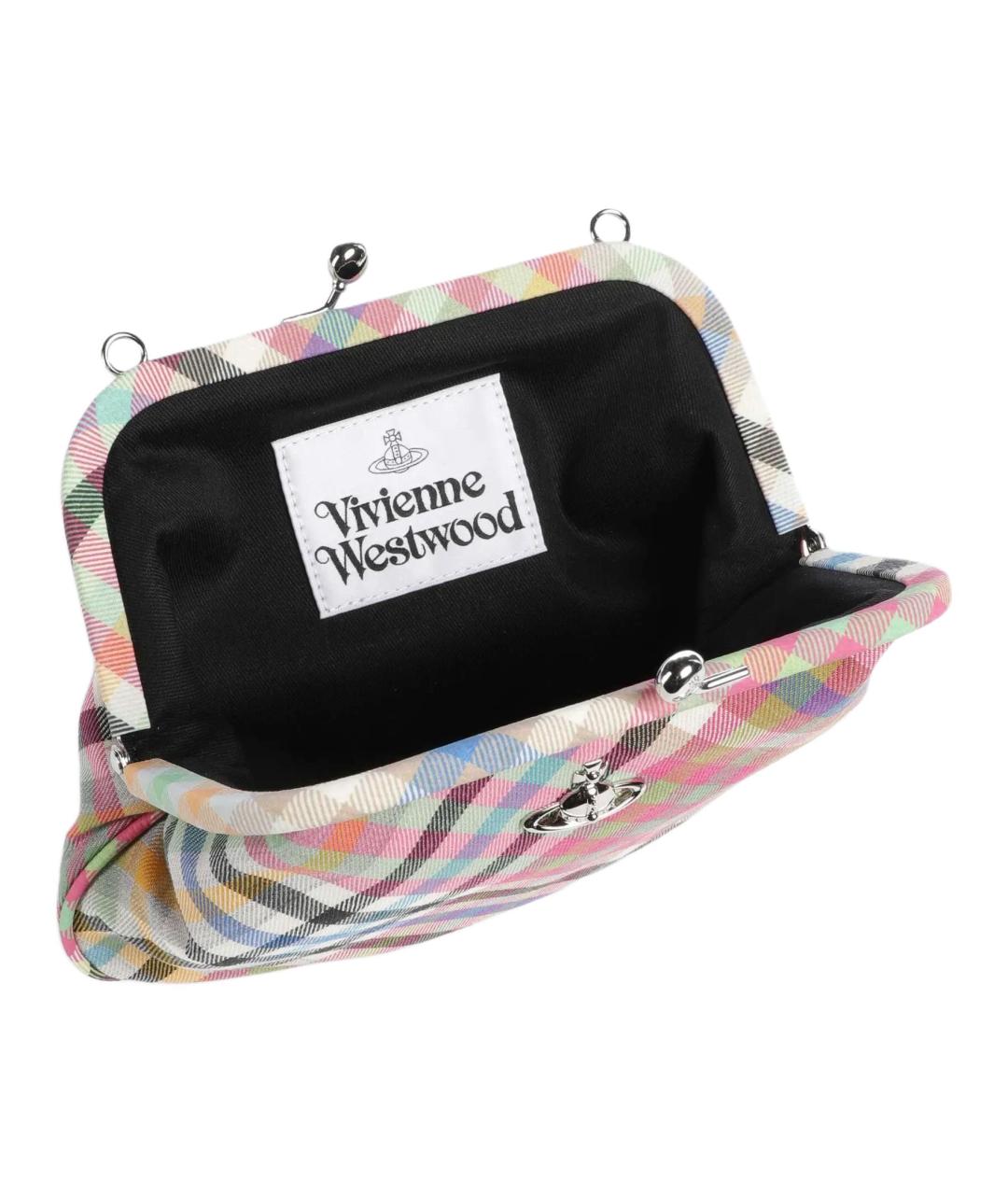 VIVIENNE WESTWOOD Розовая хлопковая сумка через плечо, фото 4