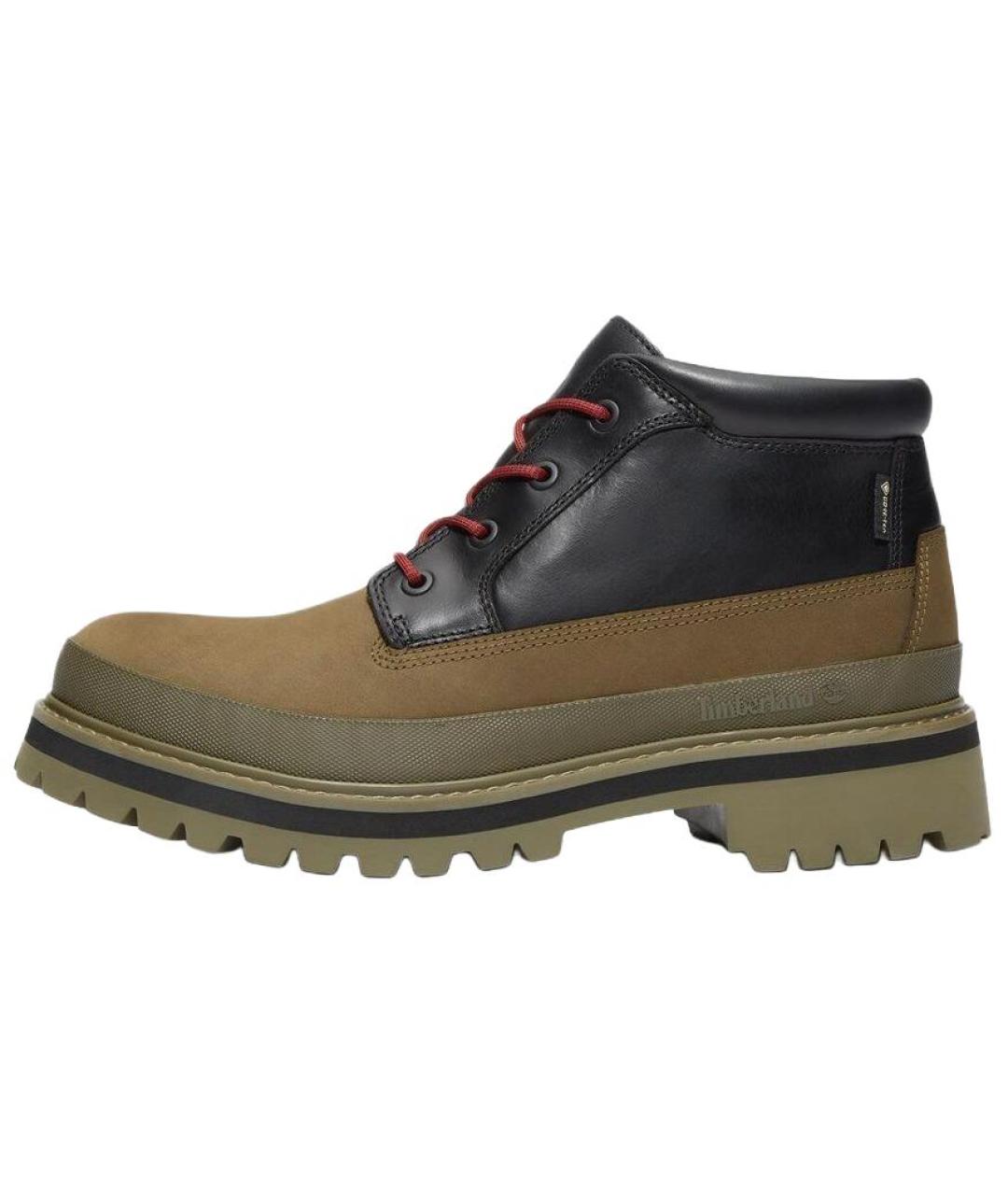 TIMBERLAND Зеленые нубуковые низкие ботинки, фото 2
