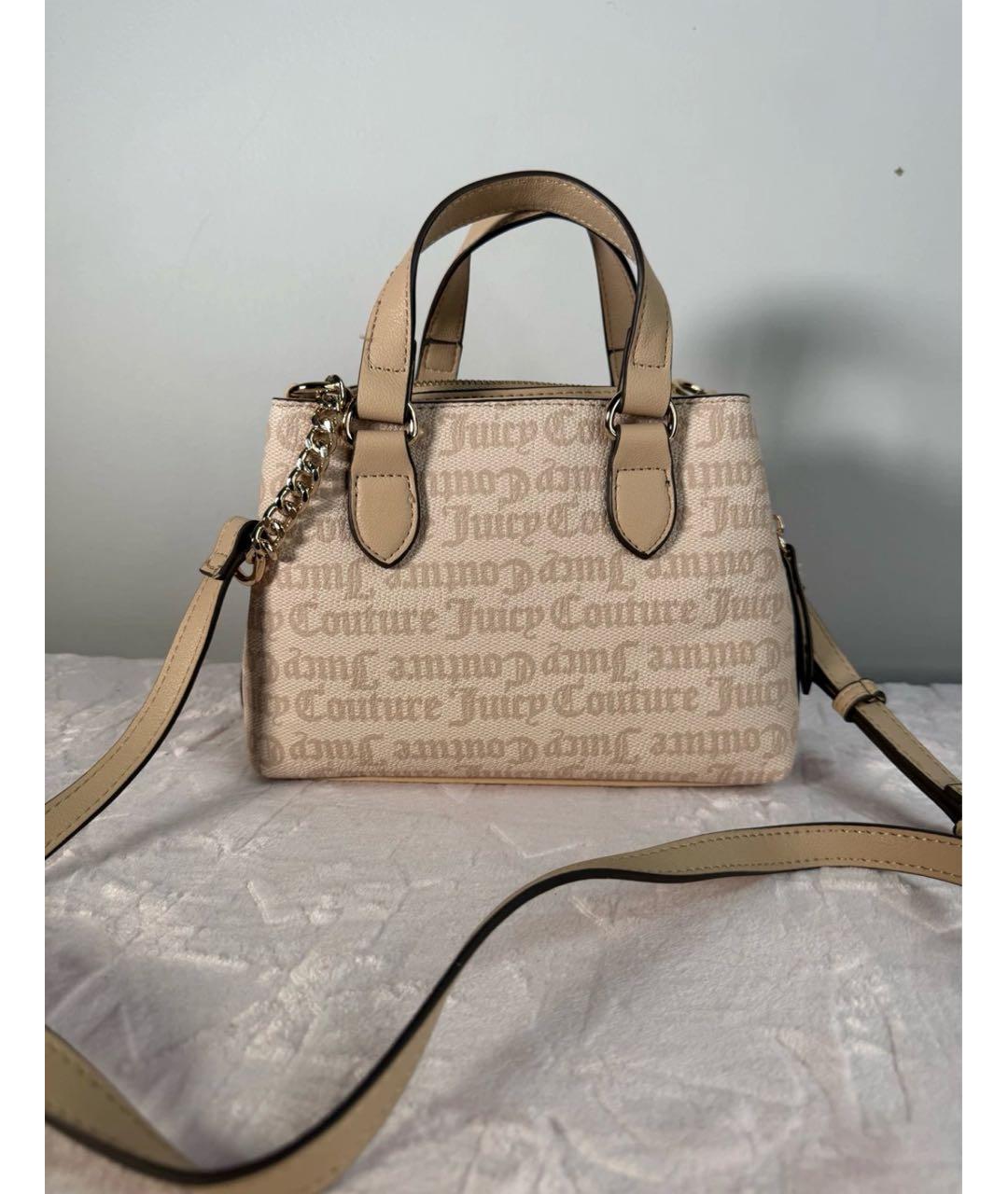 JUICY COUTURE Бежевая сумка с короткими ручками, фото 2
