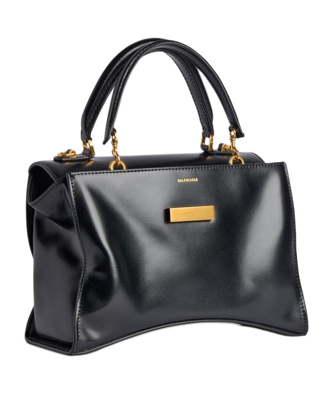 BALENCIAGA Черная кожаная сумка через плечо, фото 3