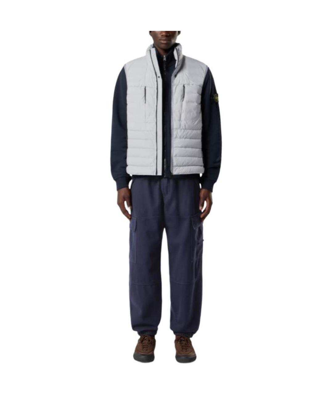 STONE ISLAND Серый жилет, фото 3