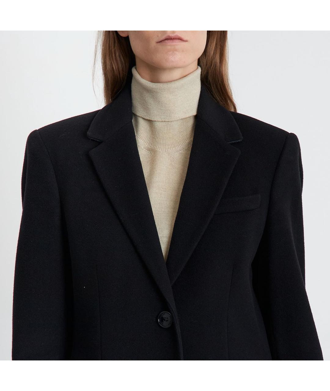 BURBERRY Черное шерстяное пальто, фото 3