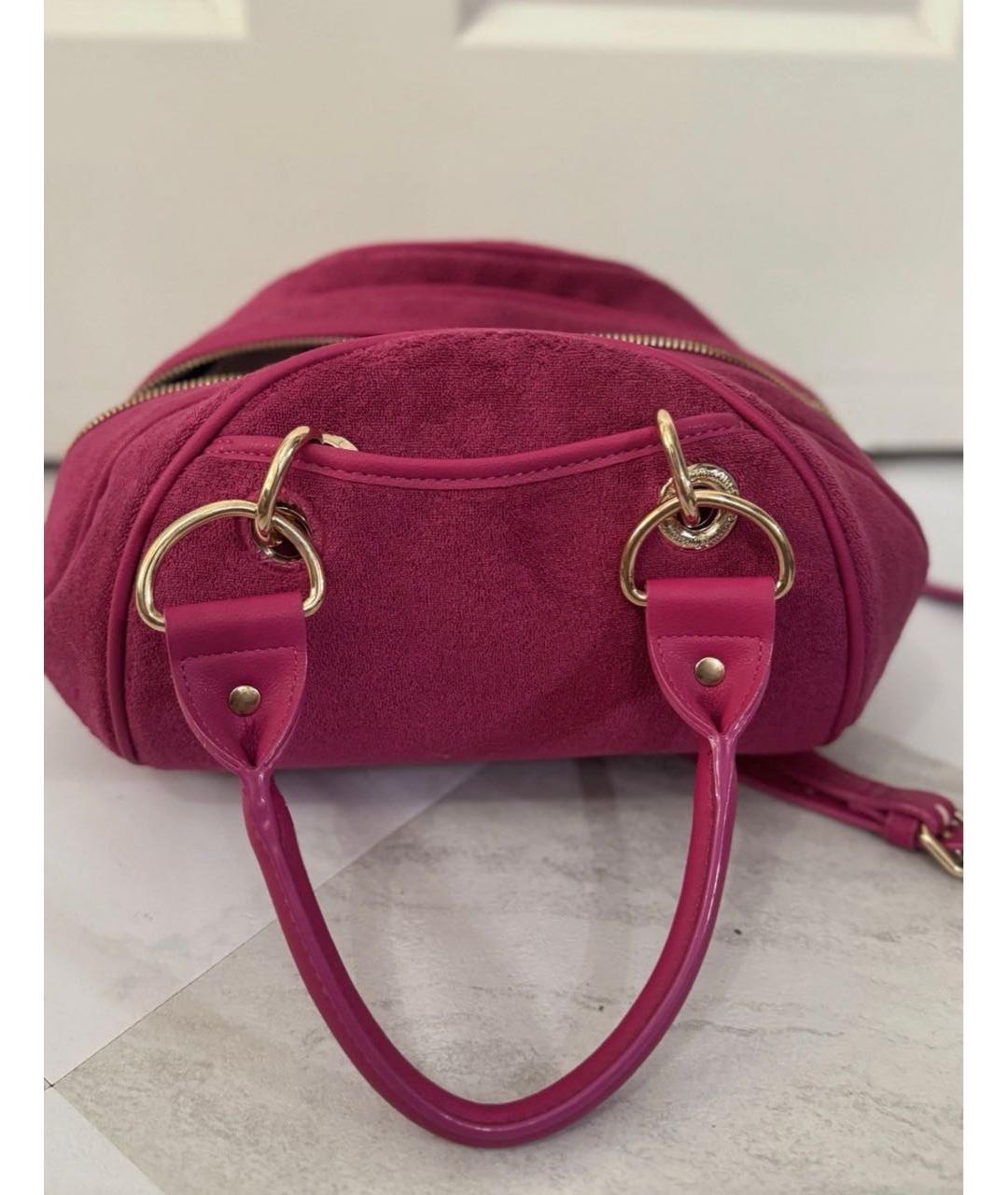 JUICY COUTURE Фуксия тканевая сумка с короткими ручками, фото 4