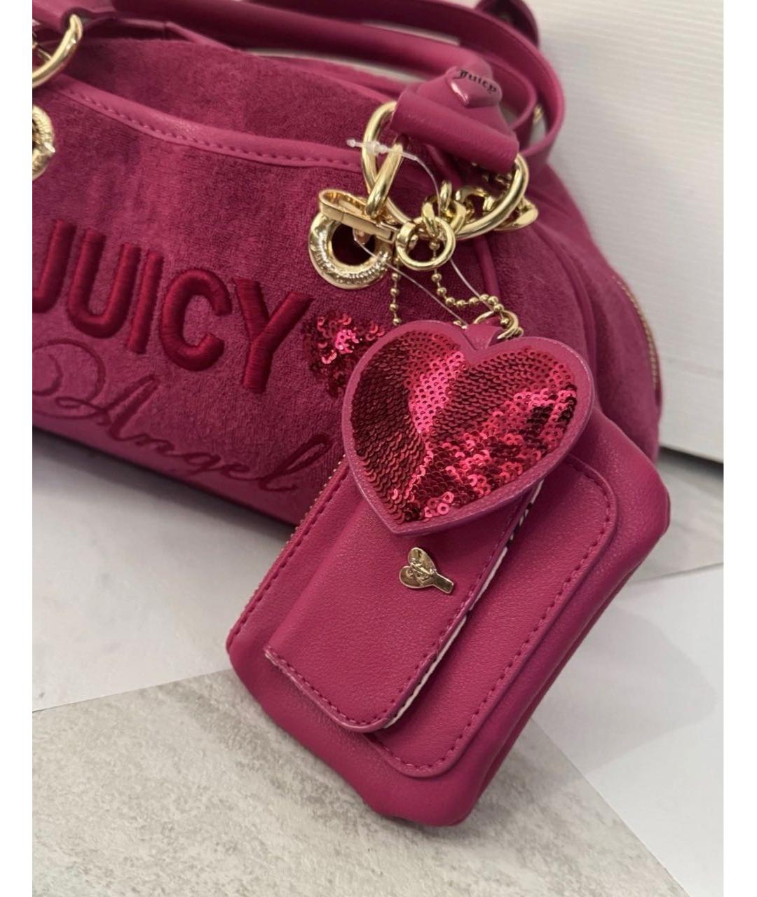 JUICY COUTURE Фуксия тканевая сумка с короткими ручками, фото 2