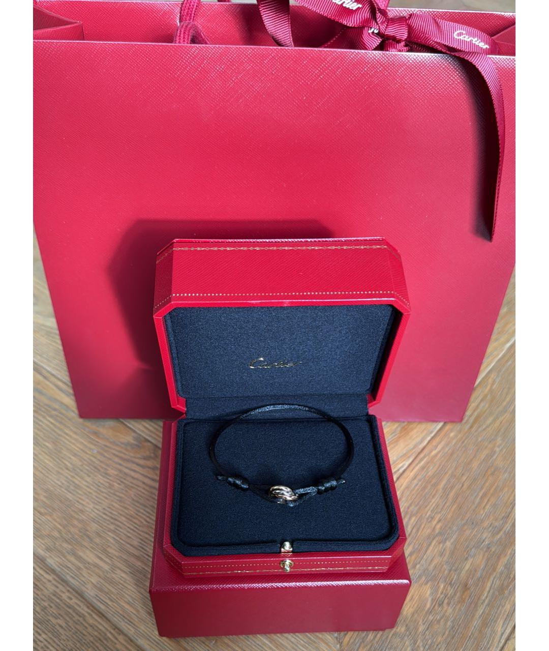 CARTIER Черный браслет из желтого золота, фото 2