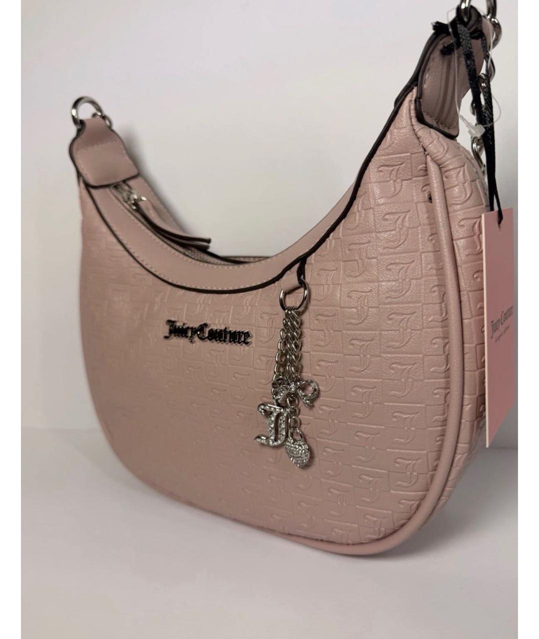 JUICY COUTURE Розовая сумка через плечо из искусственной кожи, фото 2