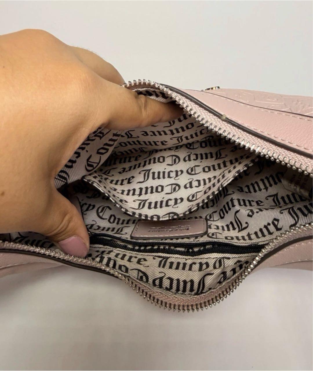 JUICY COUTURE Розовая сумка через плечо из искусственной кожи, фото 3