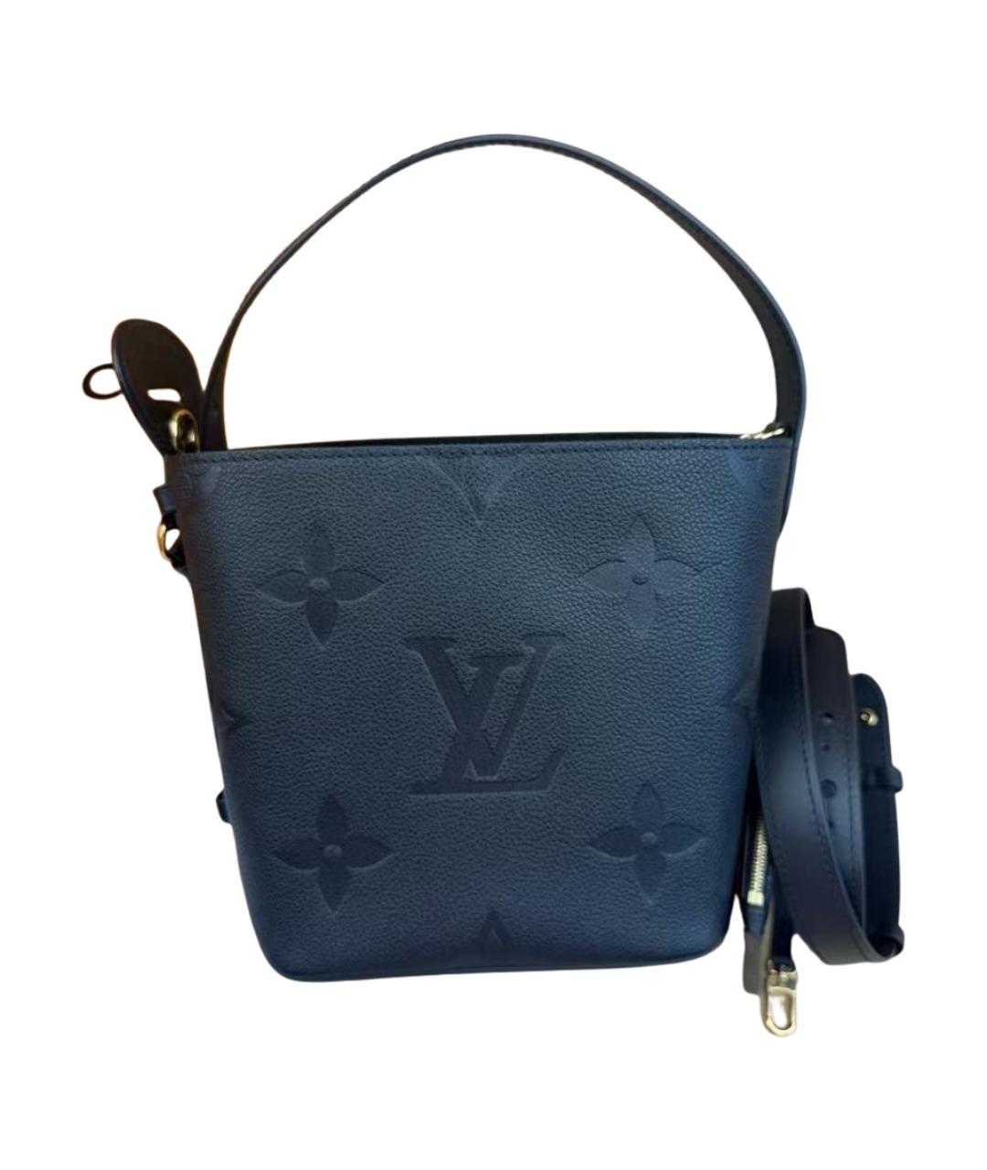 LOUIS VUITTON Черная кожаная сумка через плечо, фото 1