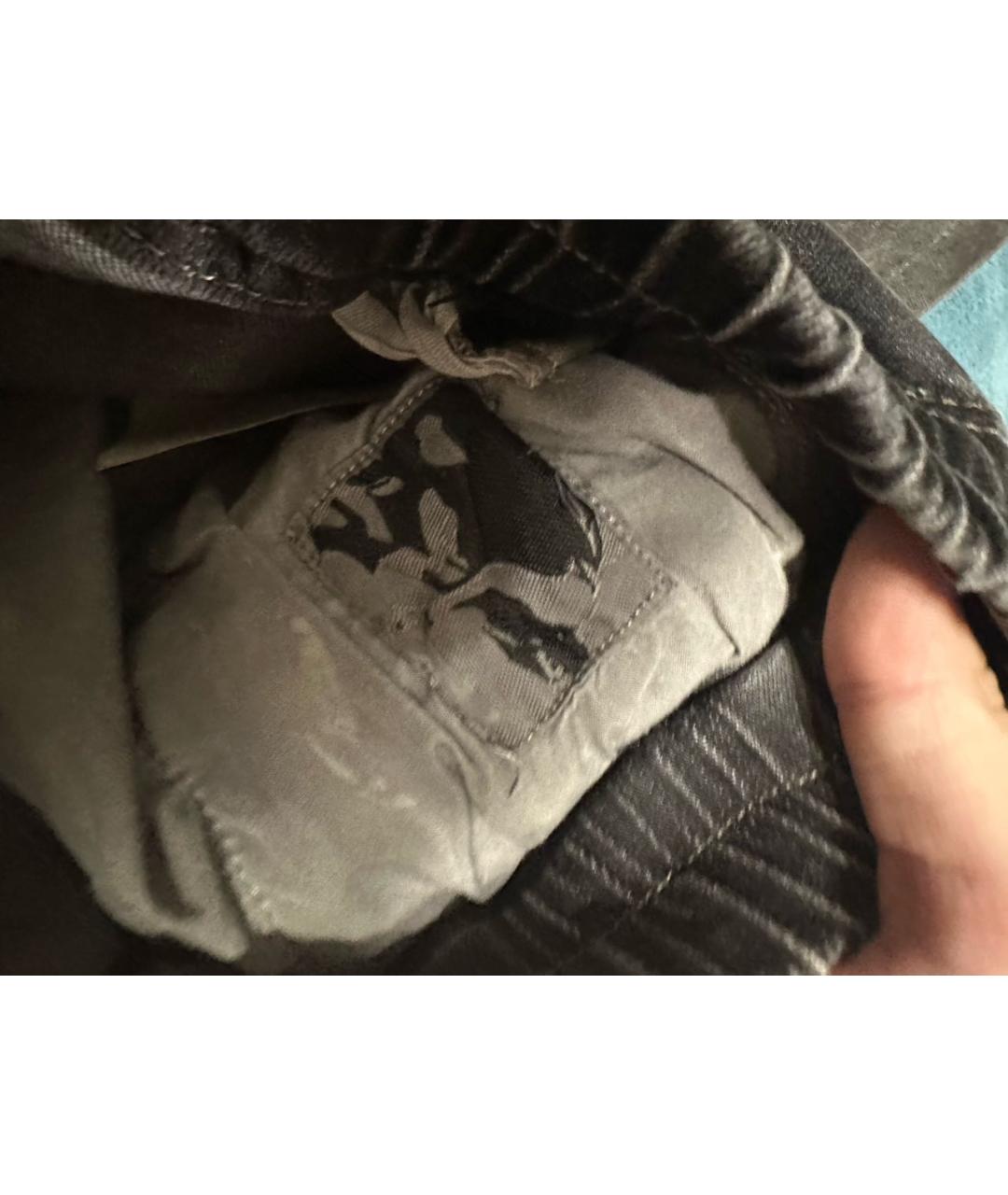 RICK OWENS DRKSHDW Серые хлопко-кашемировые прямые джинсы, фото 7