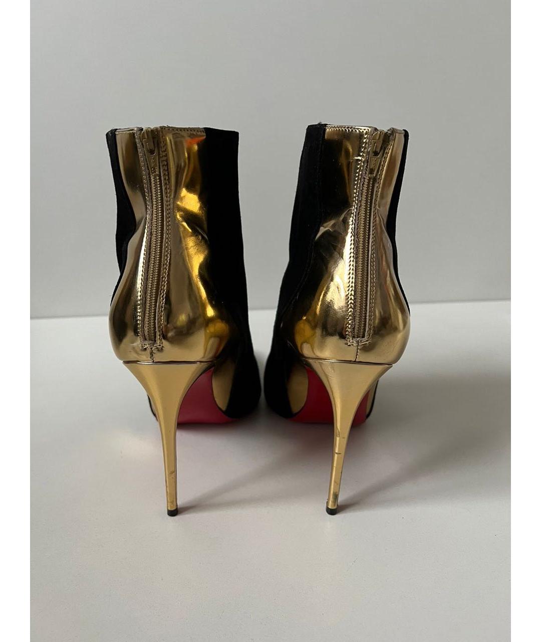 CHRISTIAN LOUBOUTIN Черные замшевые ботильоны, фото 2