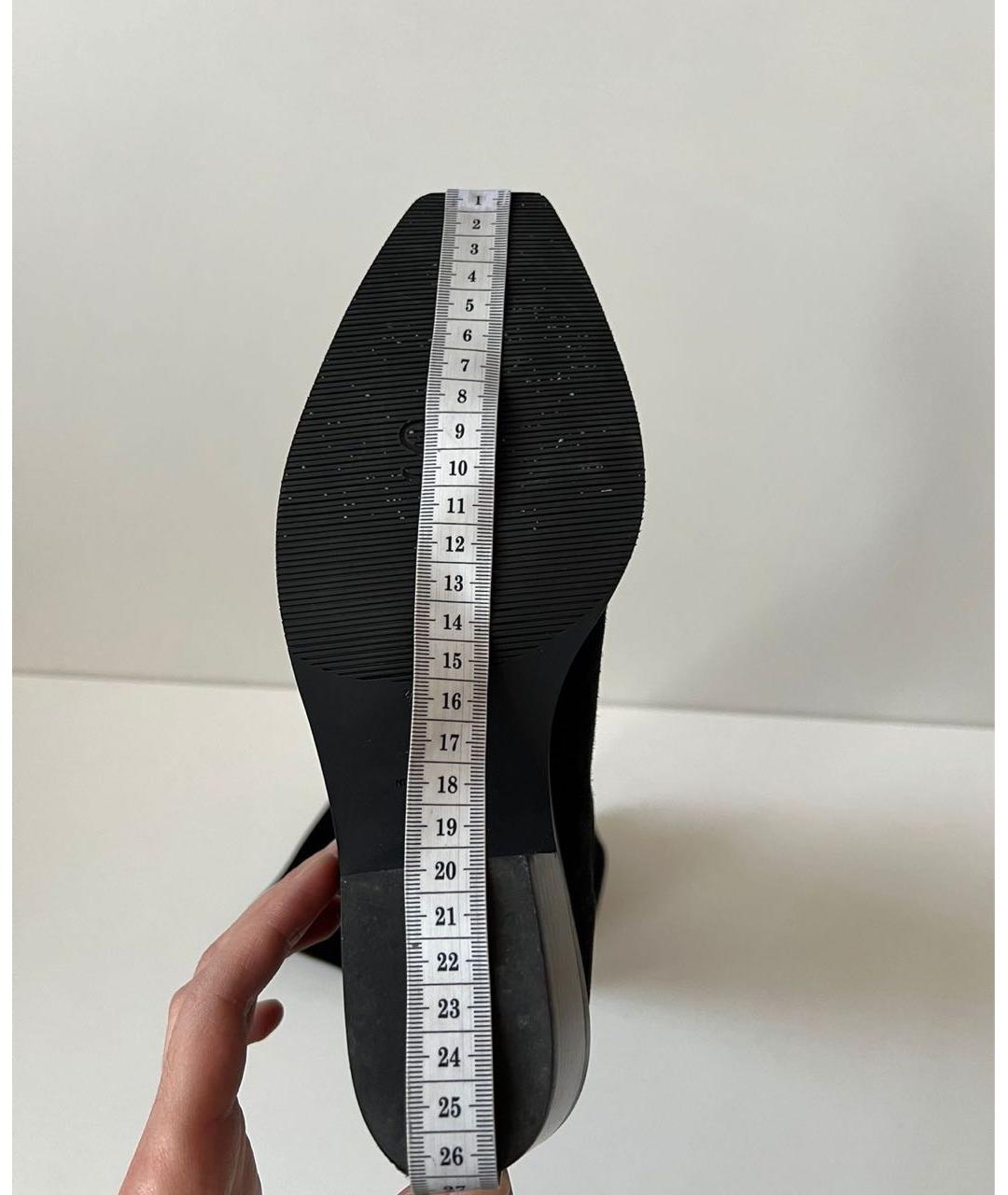 STUART WEITZMAN Черные замшевые сапоги, фото 8