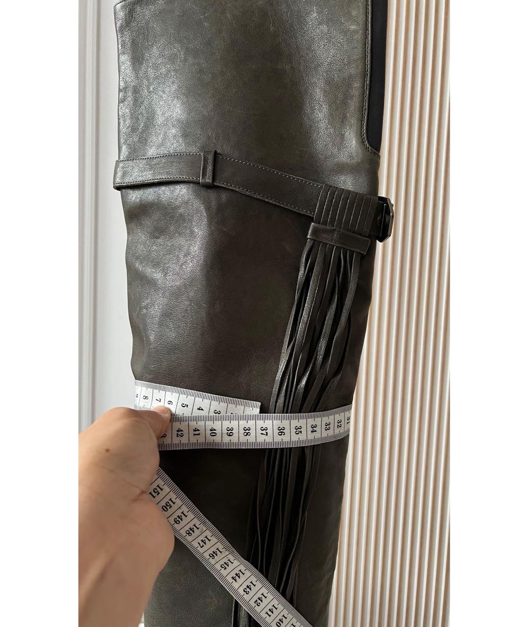 STUART WEITZMAN Коричневые кожаные ботфорты, фото 4