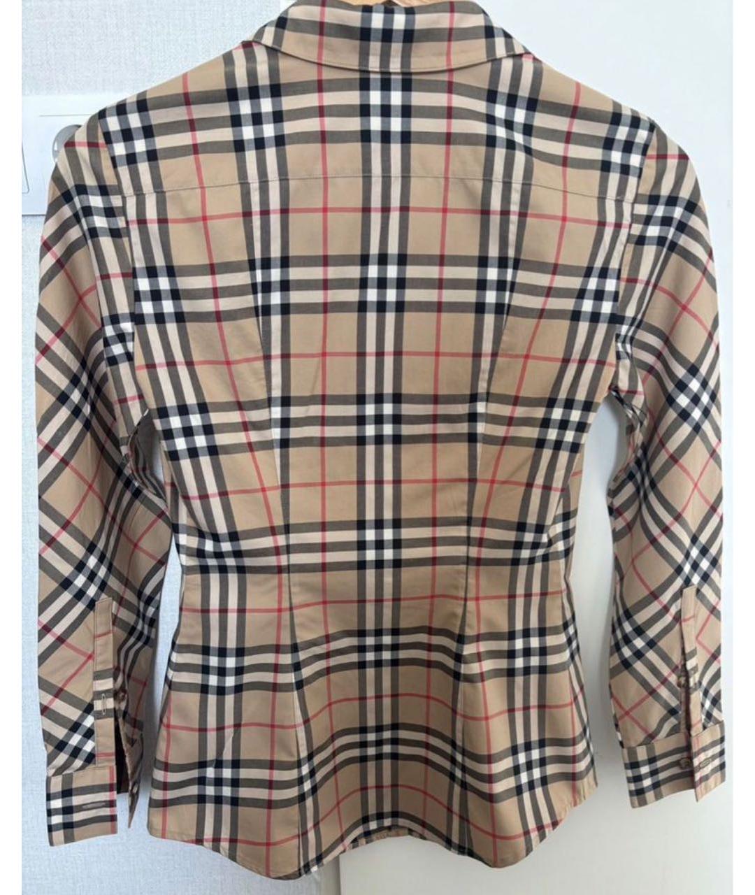 BURBERRY Бежевая хлопковая рубашка, фото 2