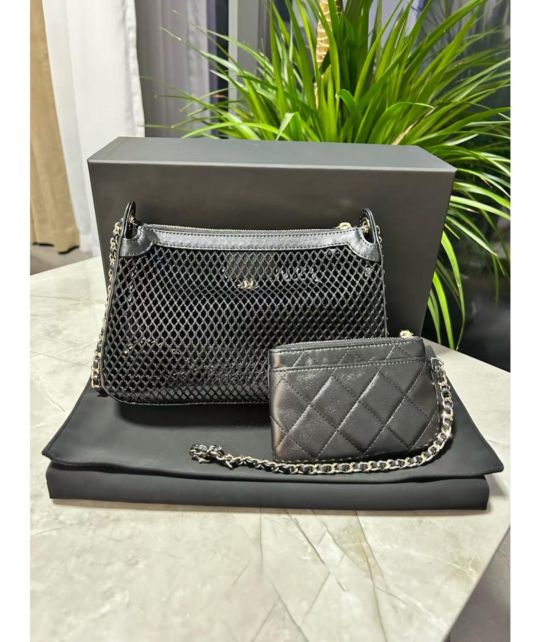 CHANEL Черная сумка через плечо, фото 5