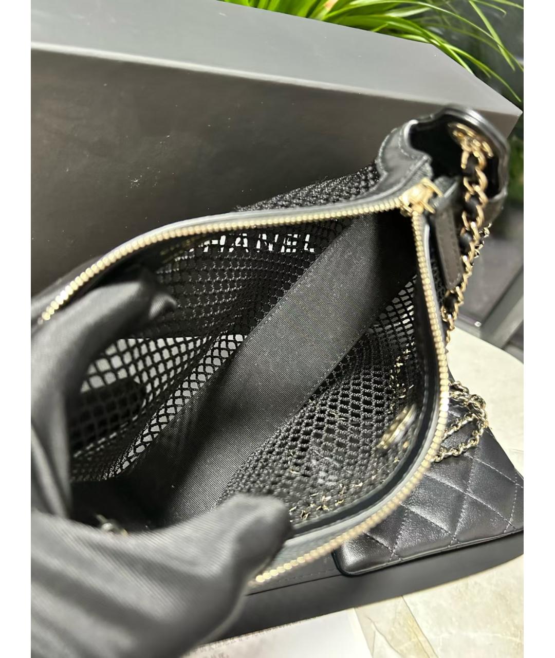CHANEL Черная сумка через плечо, фото 4