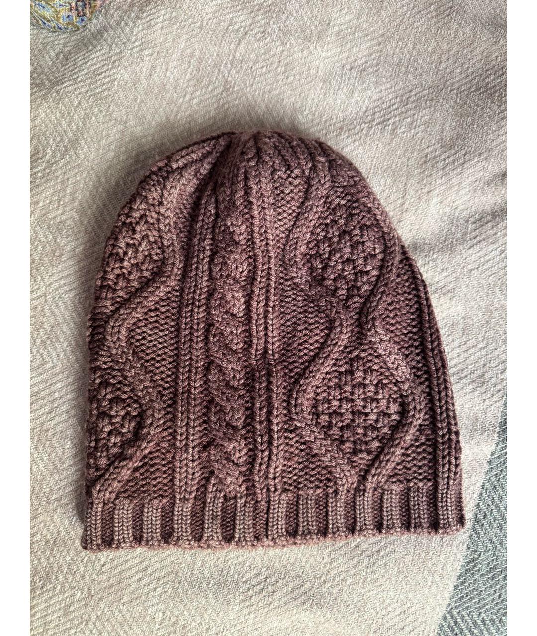 GUCCI Бордовая шерстяная шапка, фото 2