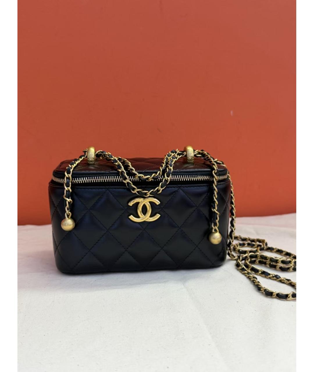CHANEL Черная сумка через плечо, фото 4