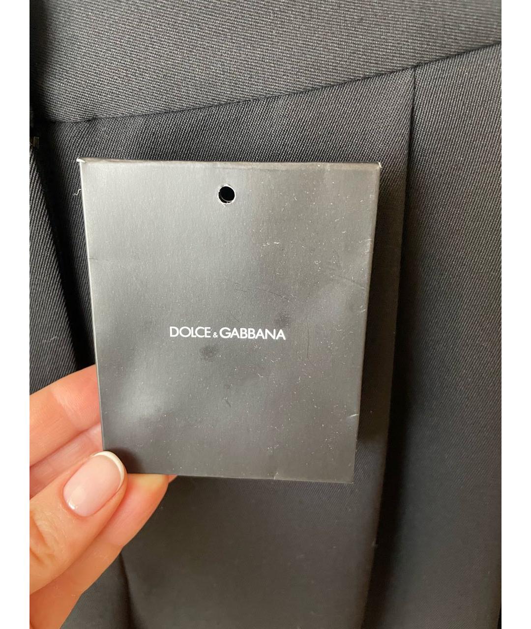 DOLCE&GABBANA Черные шерстяные шорты, фото 7