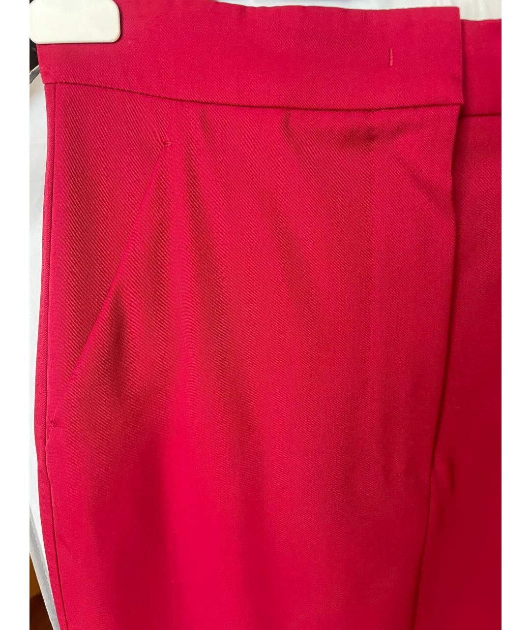 MAX MARA Бордовая шерстяная юбка миди, фото 6