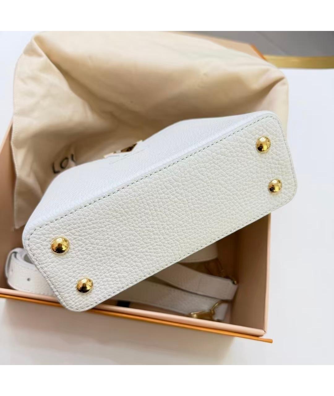 LOUIS VUITTON Белая сумка через плечо, фото 4