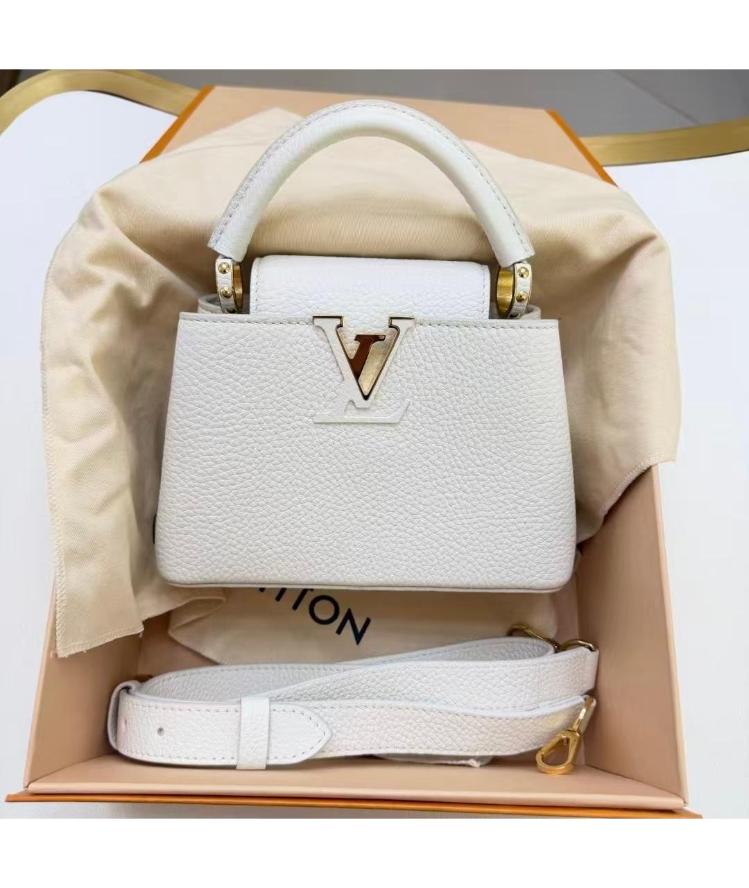 LOUIS VUITTON Белая сумка через плечо, фото 2