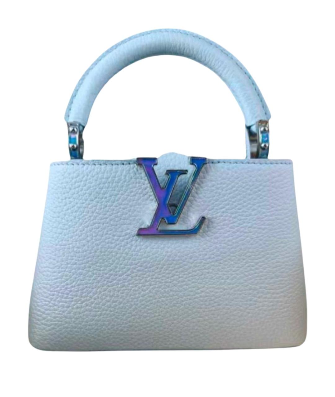 LOUIS VUITTON Голубая кожаная сумка через плечо, фото 1
